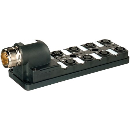 Murrelektronik PASSIVE-DI0 Degree PLASTIC, 8XM12.4POL, PRE-WIRED cbl, 10.0m PUR(OZ+JB) 11*1, 0 27785